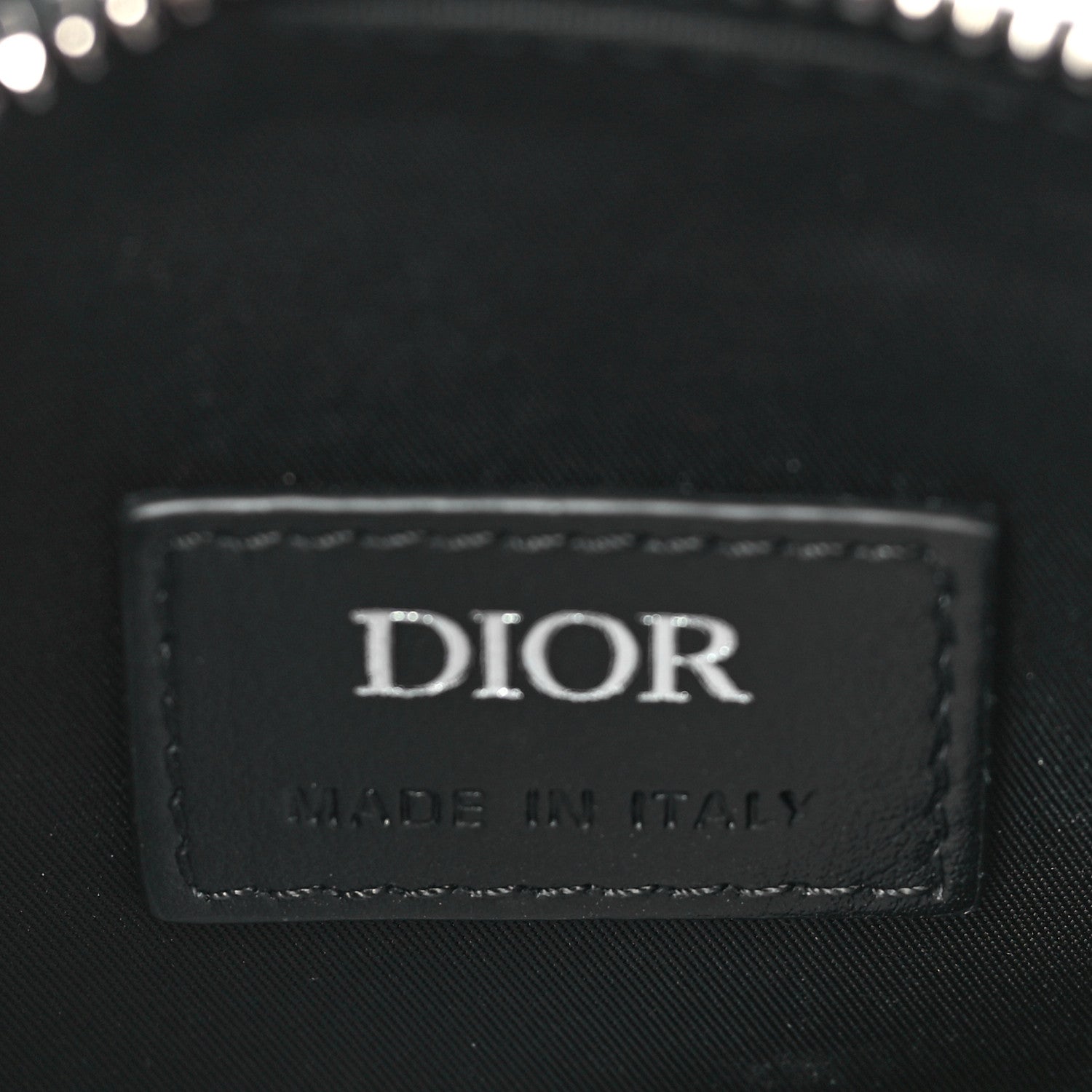 Christian Dior Galaxy Calfskin Oblique World Tour Saddle Belt Bag Black 6 of 8