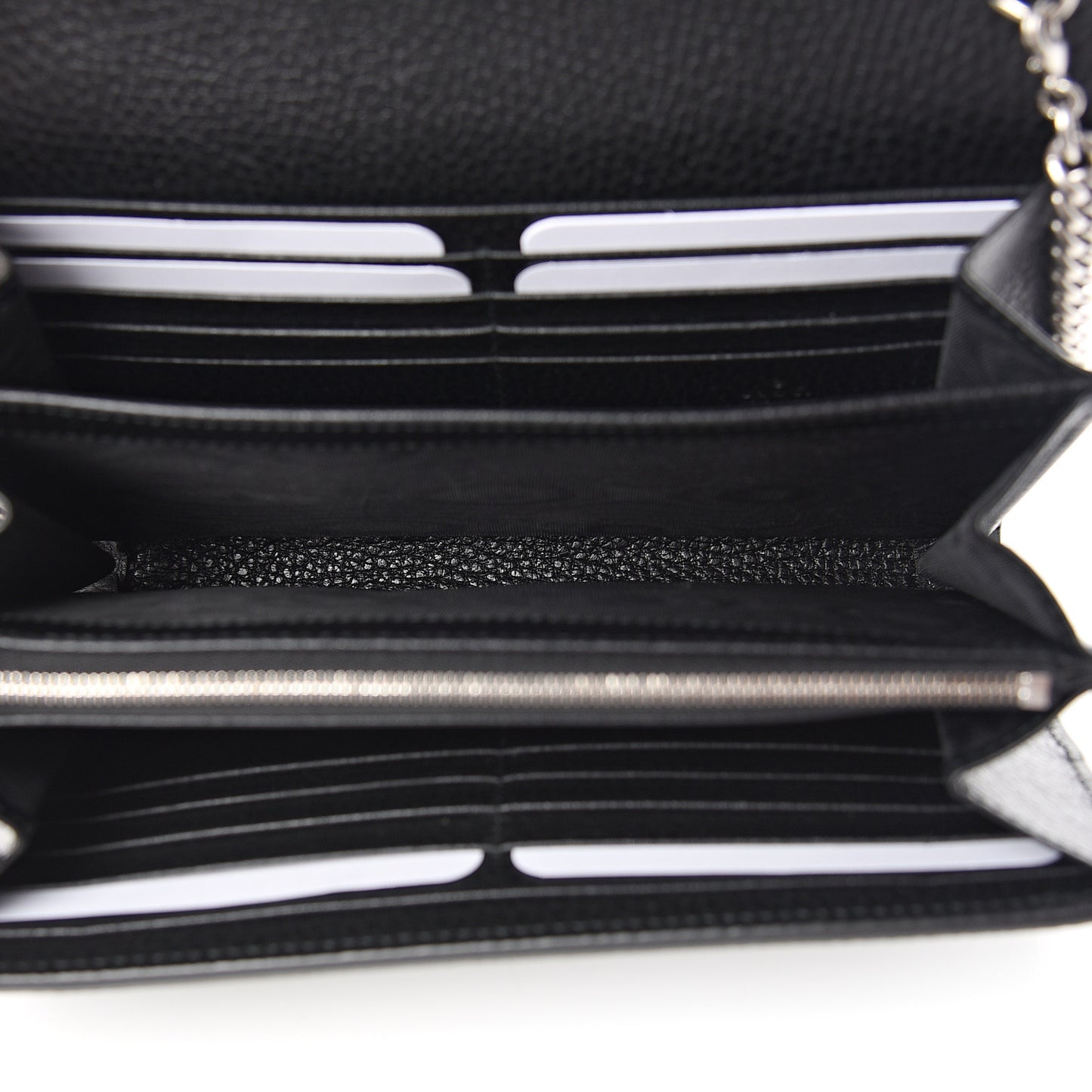 Calfskin Mini Dionysus Chain Wallet Black
