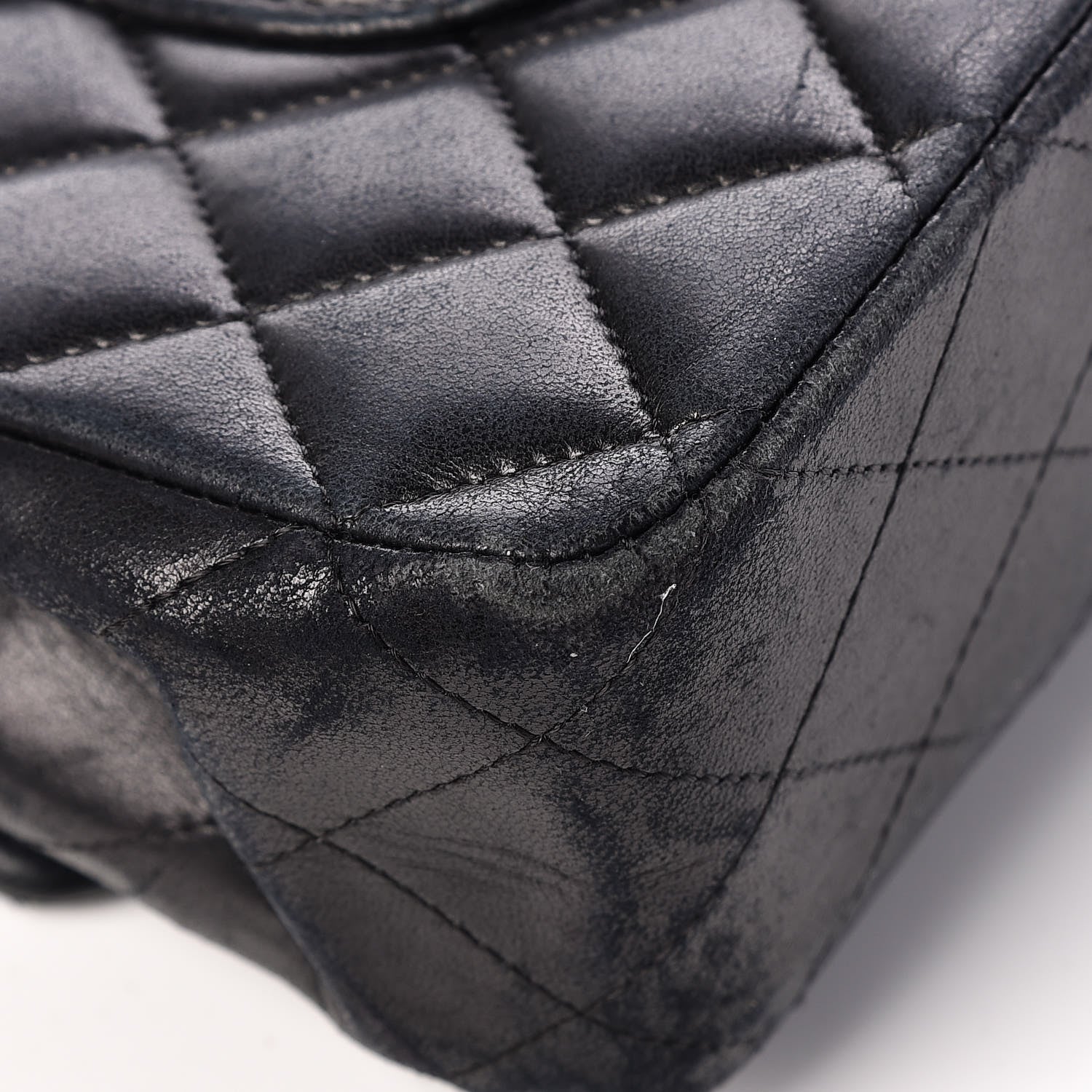Chanel Lambskin Quilted Medium Double Flap Black 15 of 20