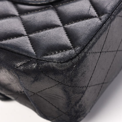 Chanel Lambskin Quilted Medium Double Flap Black 15 of 20