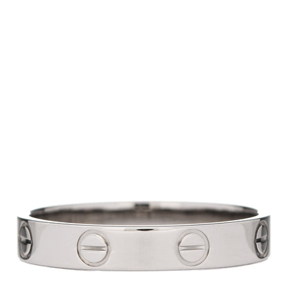 Cartier 18K White Gold 3.5mm LOVE Wedding Band Ring 57 8 3 of 4