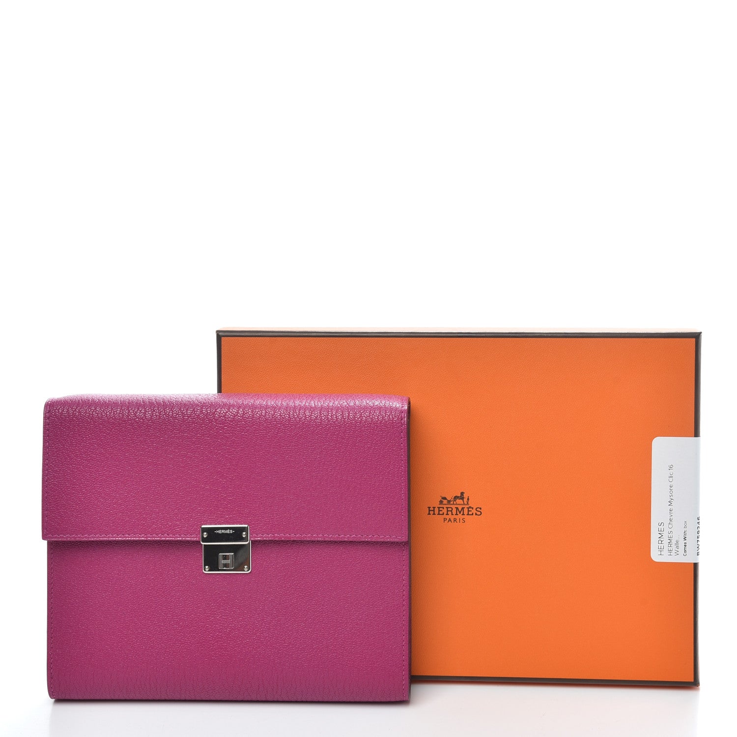 Hermes Chevre Mysore Clic 16 Wallet Rose Poupre 6 of 6