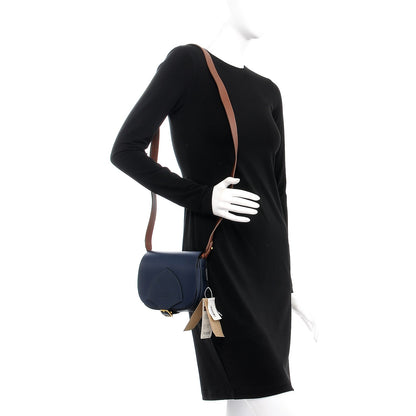 Burberry Calfskin Mini Saddle Bag Mid Indigo 2 of 8