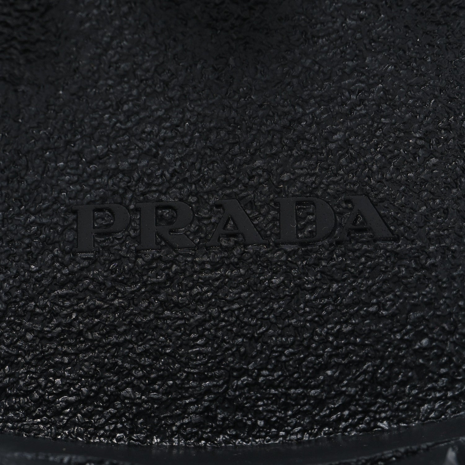 Prada Vitello Lux Nylon Metal Triangle Logo Monolith Pouch Pocket 55mm Tall Combat Boots 37 Black 7 of 7