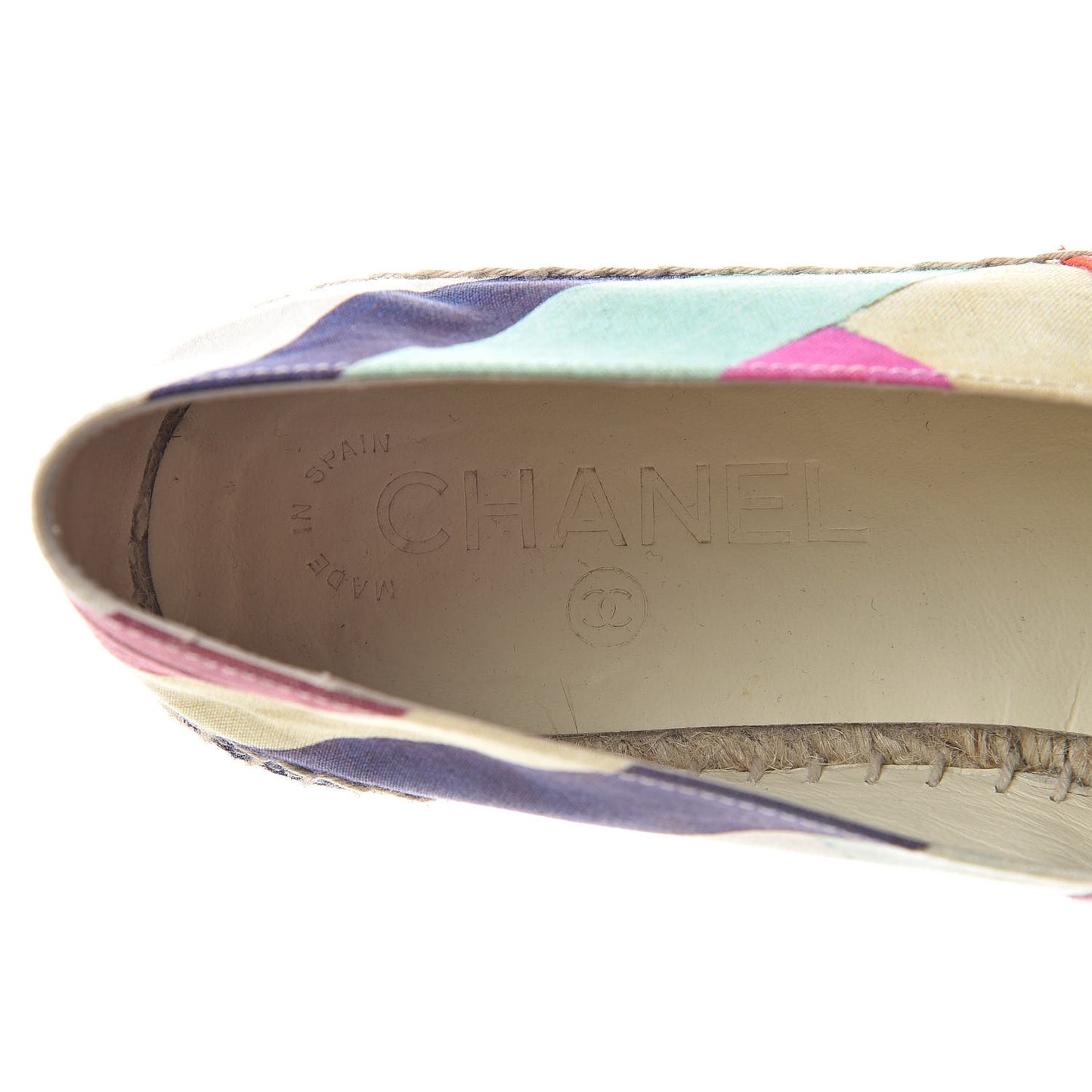 Crepe Patent CC Espadrilles 37 Multicolor Black