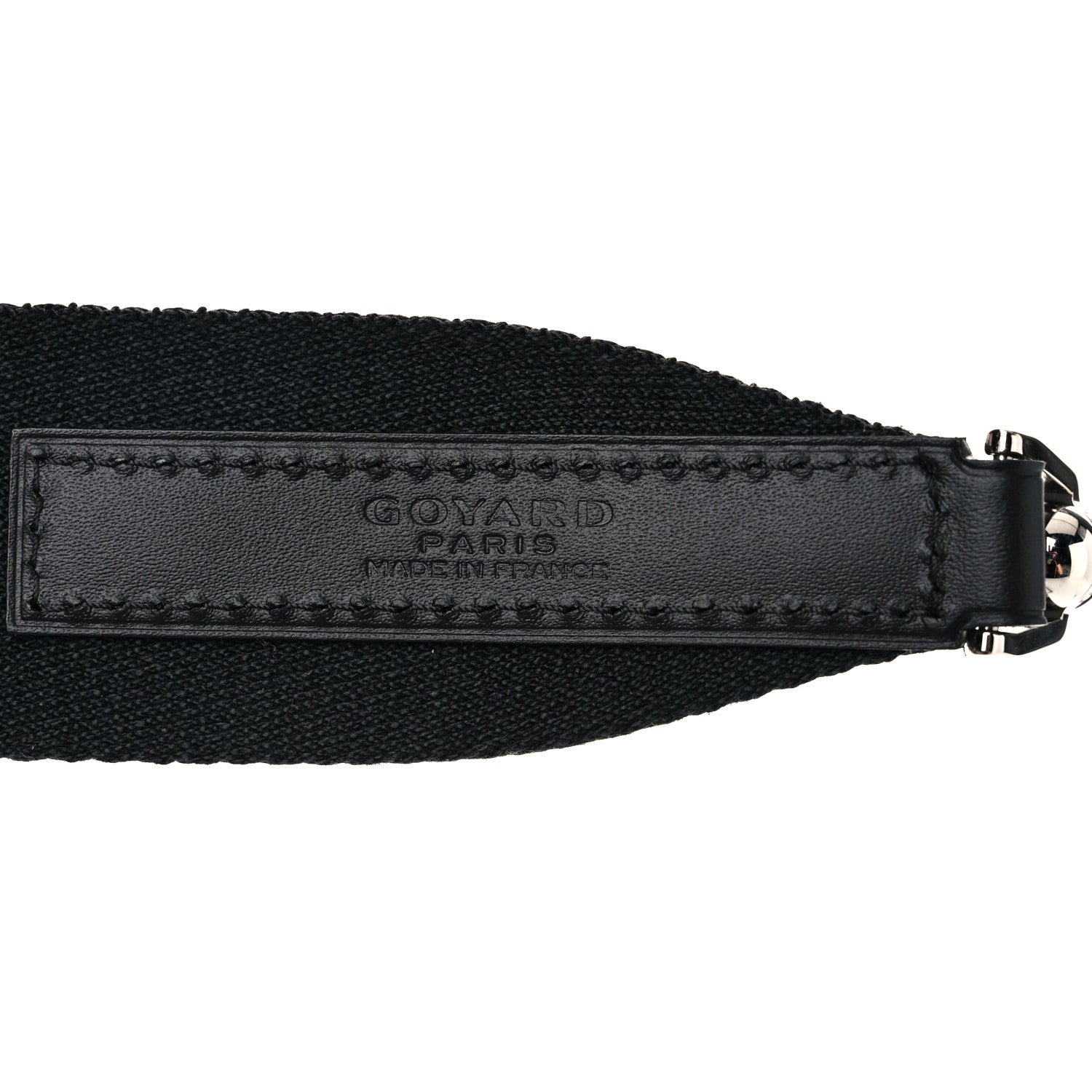 Goyard Canvas Calfskin Adjustable Shoulder Strap Black 5 of 6