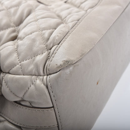 Burberry Lambskin Quilted Medium Enmore Hobo Grey 17 of 21