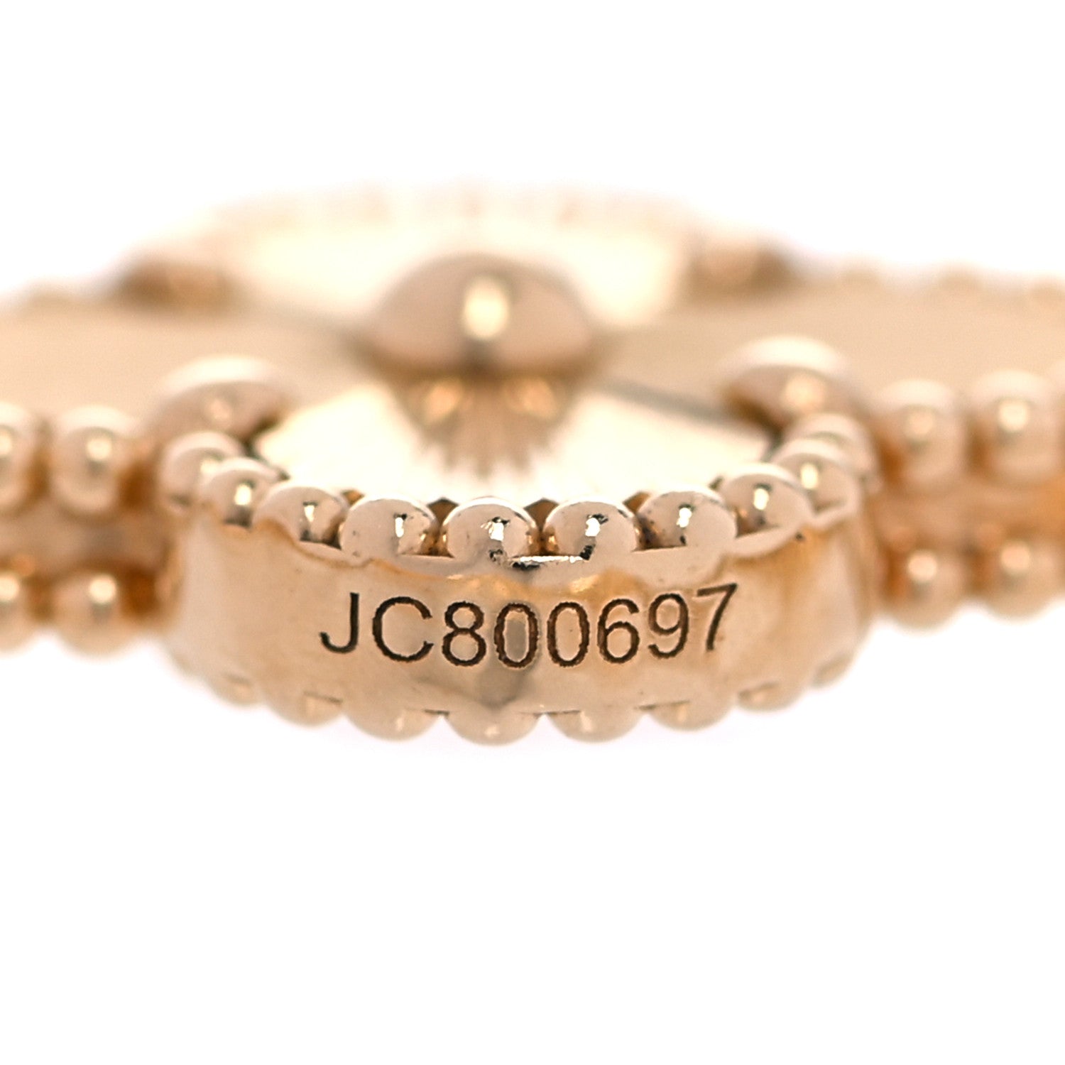 Van Cleef & Arpels 18K Yellow Gold 5 Motifs Guilloche Vintage Alhambra Bracelet 5 of 8