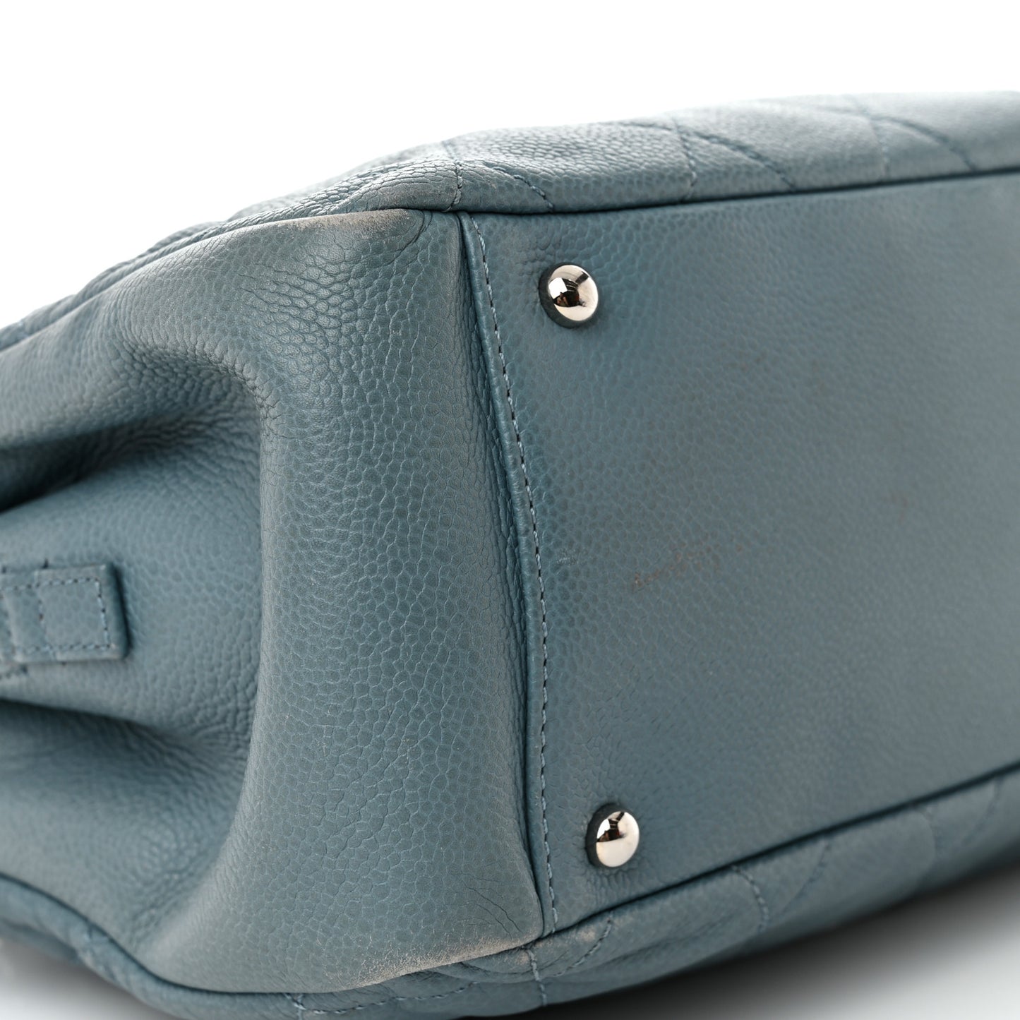 Caviar Quilted Timeless CC Tote Blue