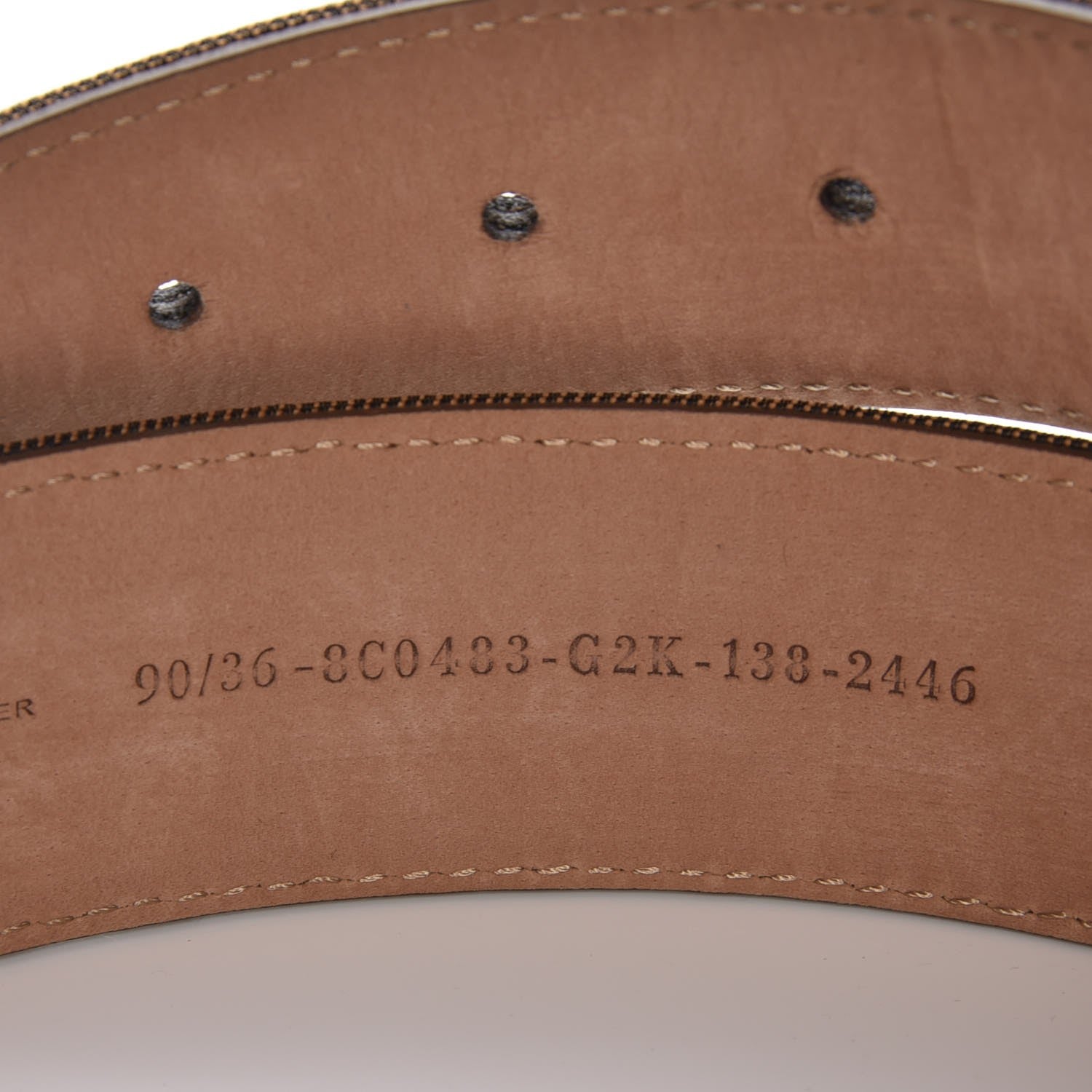 Fendi Zucca FF Buckle Belt 90 36 Tobacco 7 of 7