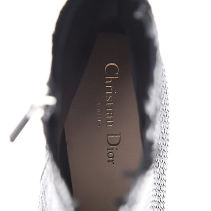 Christian Dior Lambskin Woven Ankle Boots 42 Black 7 of 10