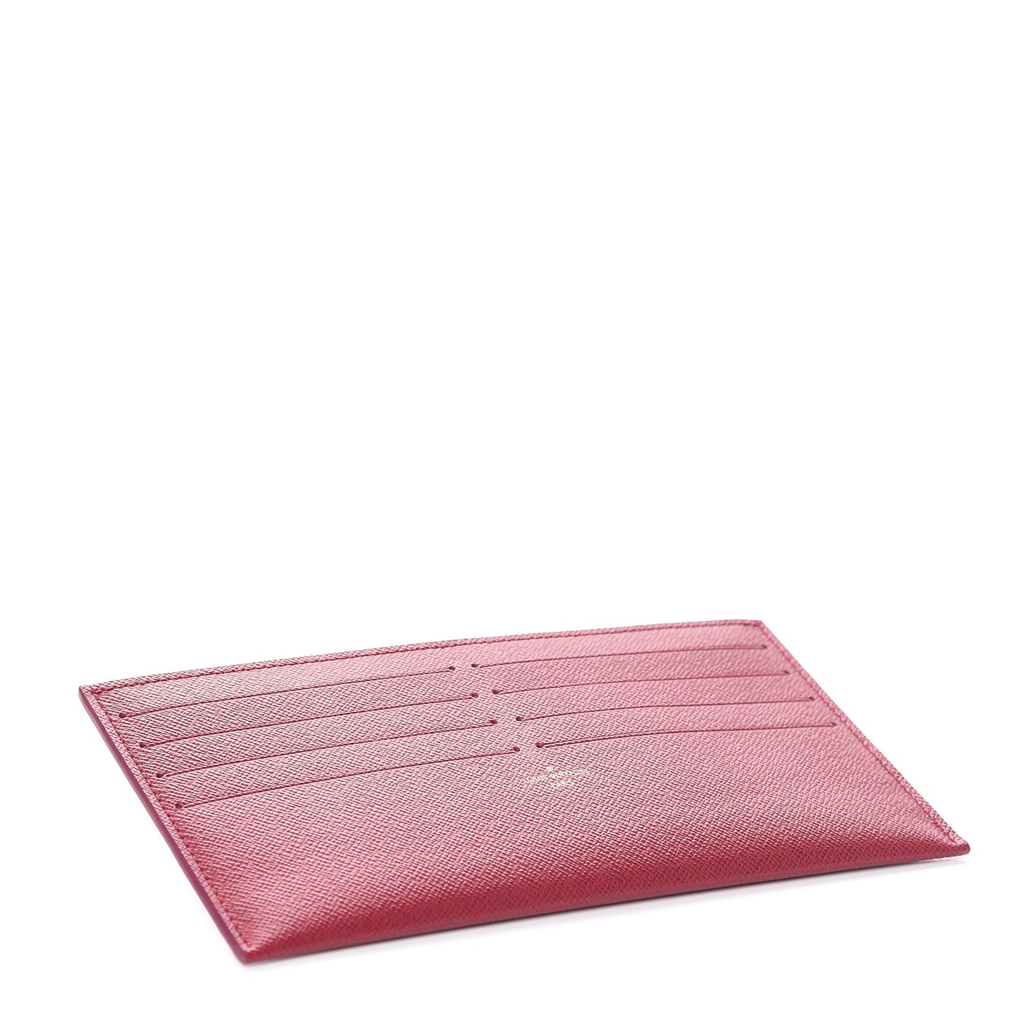 Calfskin Felicie Card Holder Insert Fuchsia