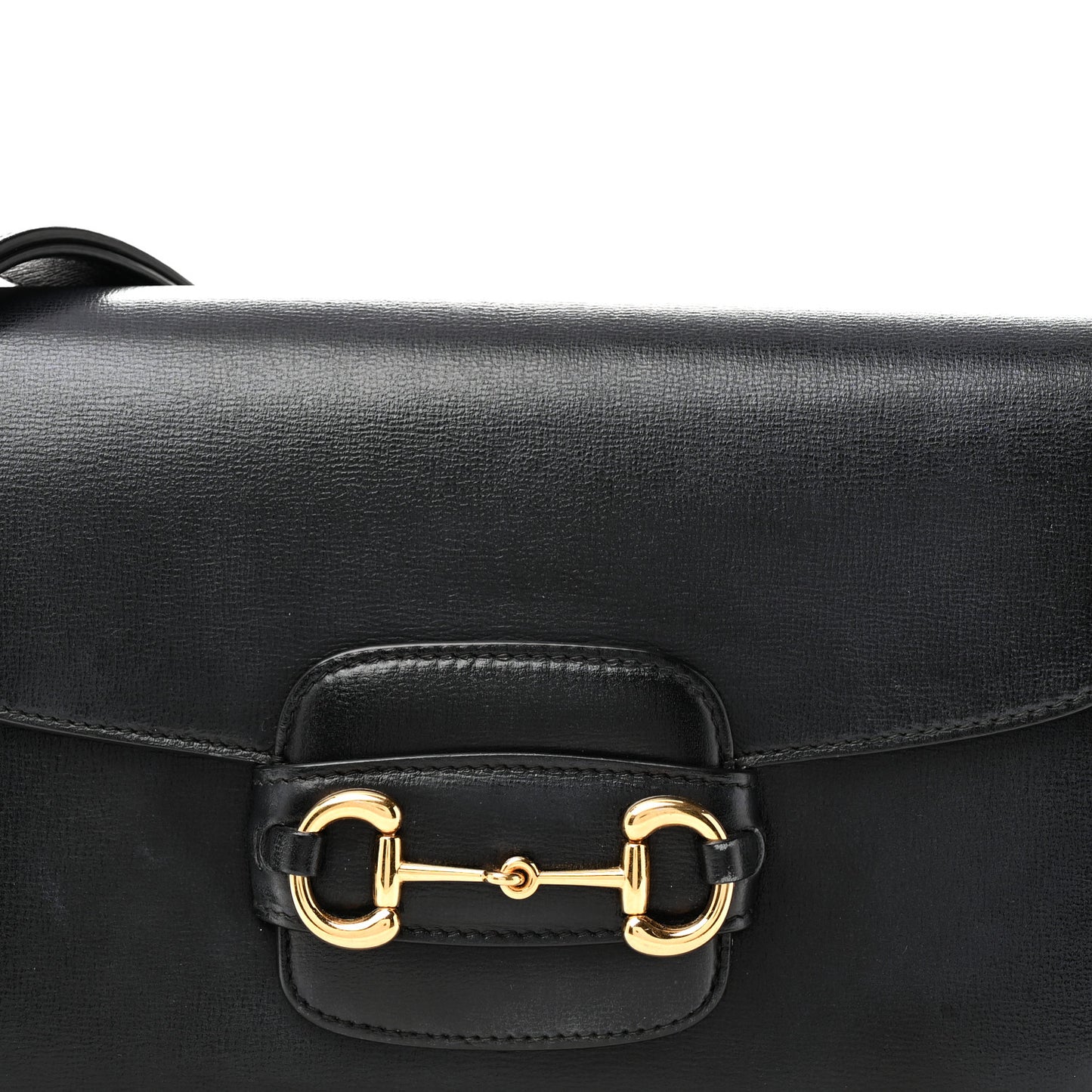 Azalea Calfskin Horsebit 1955 Shoulder Bag Black