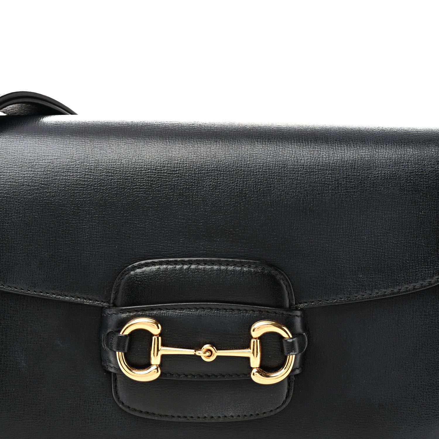 Gucci Azalea Calfskin Horsebit 1955 Shoulder Bag Black 8 of 10