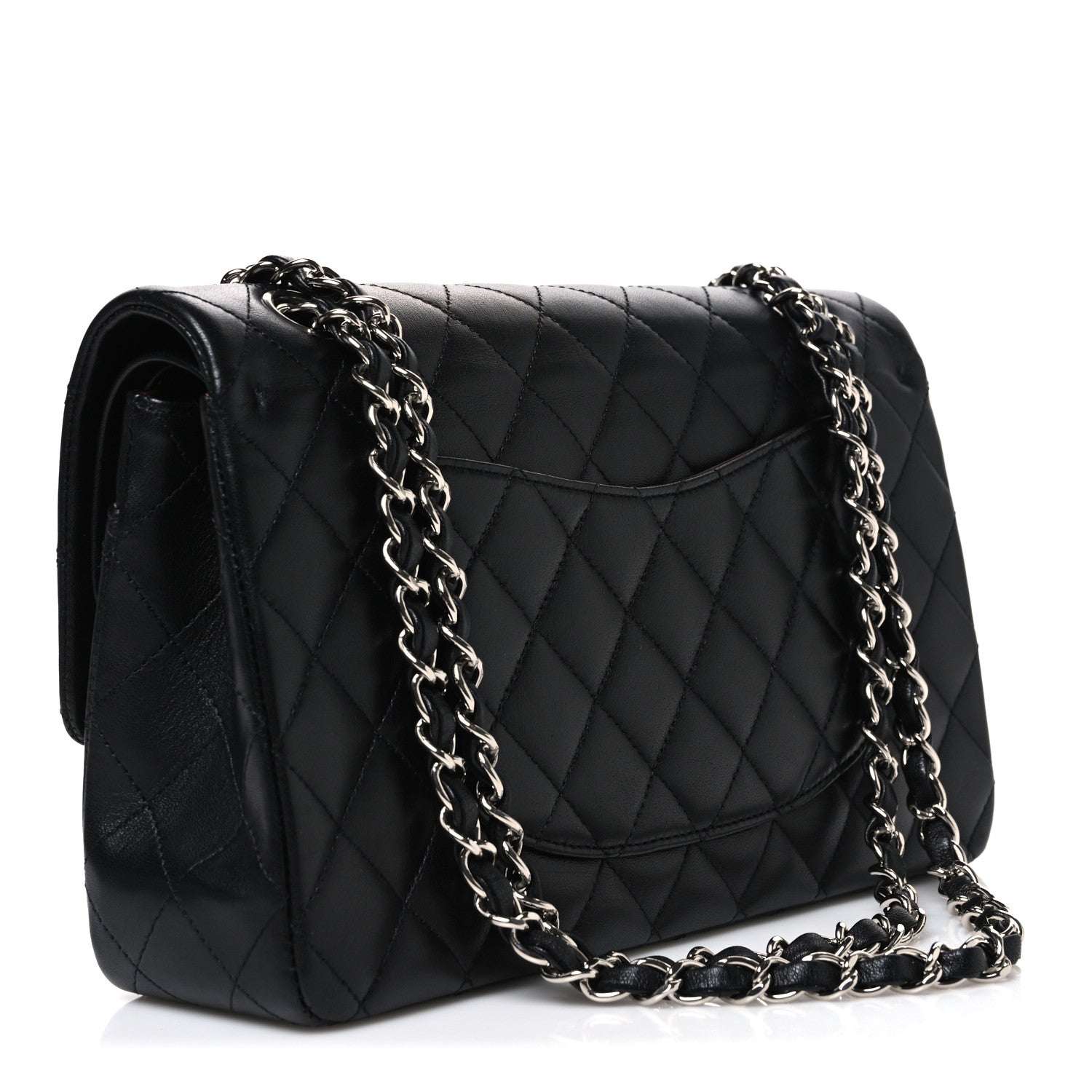 Chanel Lambskin Quilted Medium Double Flap Black 3 of 10