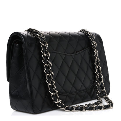 Chanel Lambskin Quilted Medium Double Flap Black 3 of 10