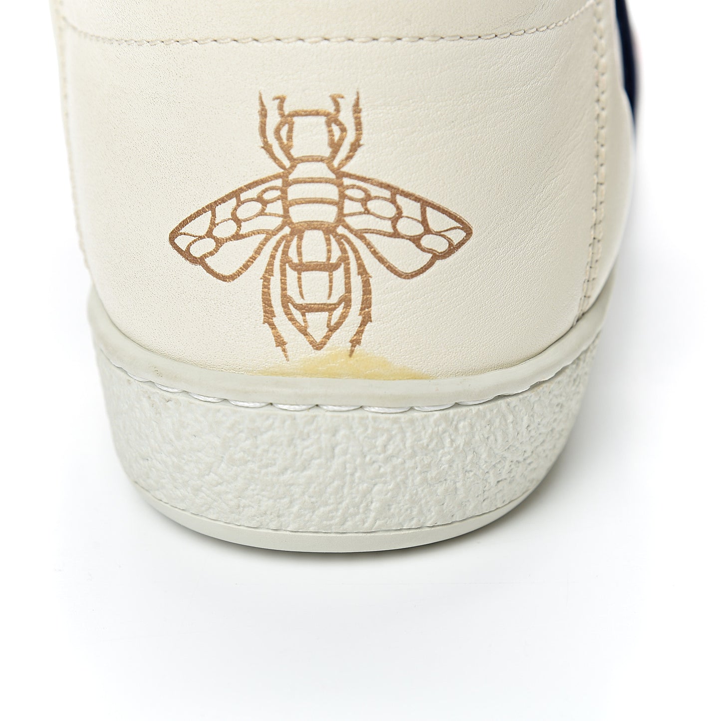 Calfskin Velvet Womens Bow Ace Sneakers 37.5 White