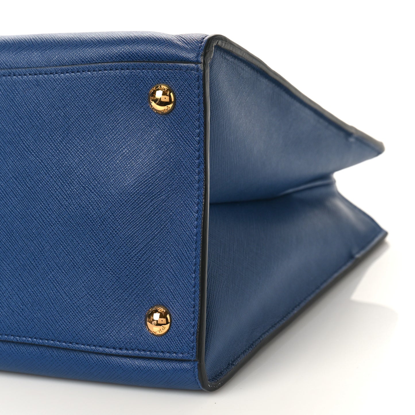 Saffiano Soft Triple Pocket Tote Bluette