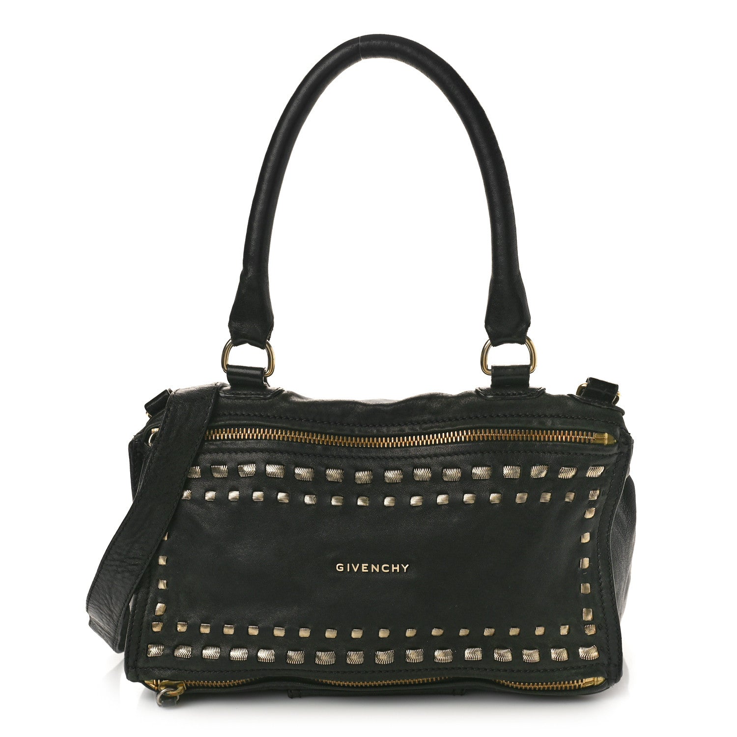 Givenchy Washed Lambskin Medium Studded Pandora Black 1 of 15