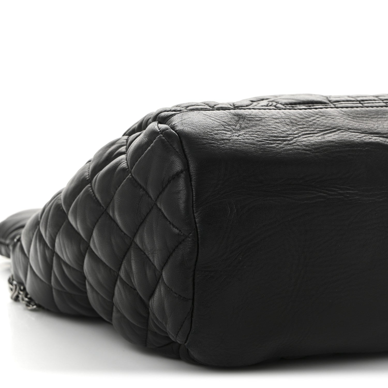 Chanel Lambskin Quilted Large Paris Moscou Red Square Bag Black 9 of 10
