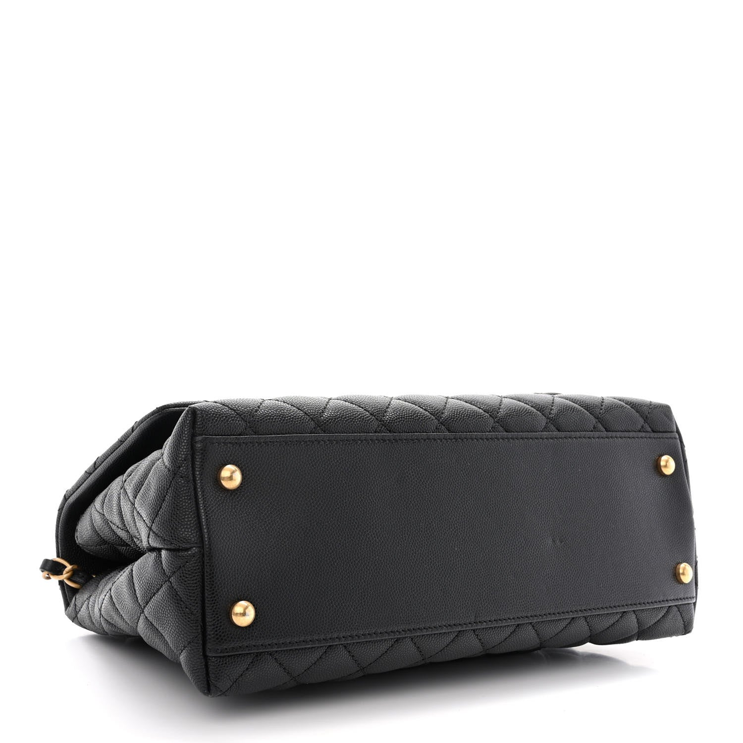 Chanel Caviar Quilted Small Coco Handle Flap Black 4 of 12