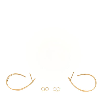 Marco Bicego 18K Yellow Gold Small Lunaria Hoop Earrings 3 of 4