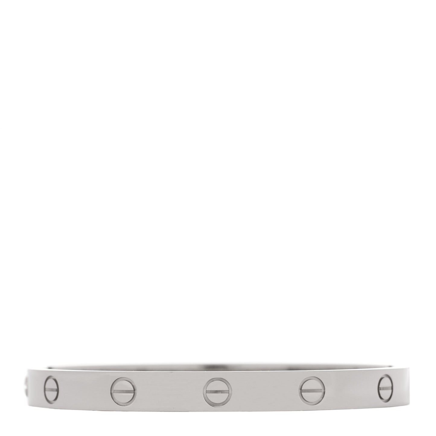 18K White Gold LOVE  Single Screw Bracelet 17