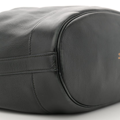 Hermes Evergrain Market Drawstring Bag 28 Black 8 of 11