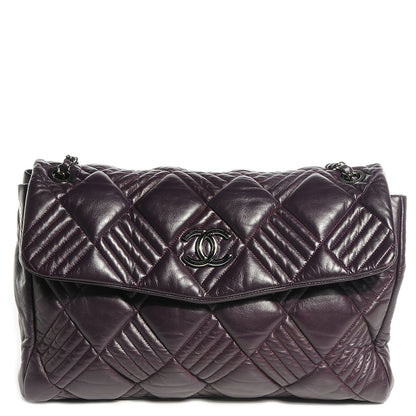 Chanel Lambskin In and Out XL Maxi Flap Bag Purple 1 of 8