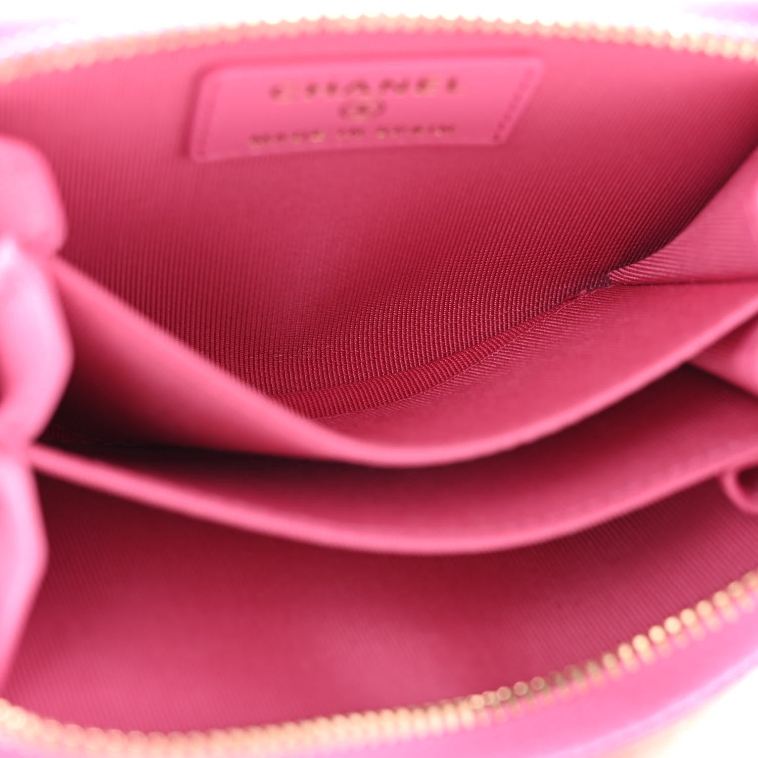 Chanel Caviar Quilted Zip Coin Purse Pink 5 of 8