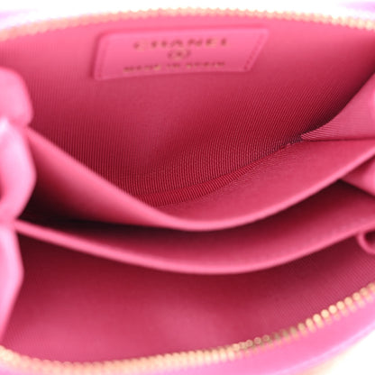 Chanel Caviar Quilted Zip Coin Purse Pink 5 of 8