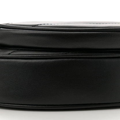 Gucci Calfskin Matelasse Diagonal Mini Interlocking G Heart Shoulder Bag Black 9 of 10