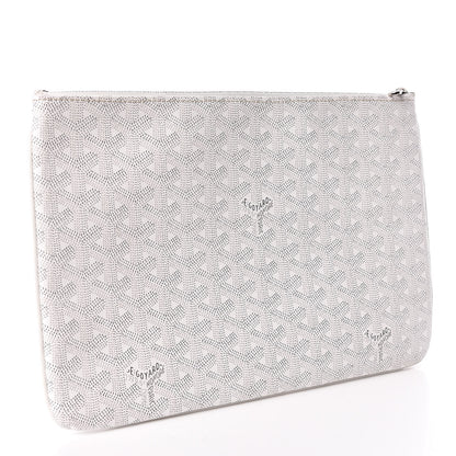 Goyard Goyardine Senat Pochette MM White 3 of 7