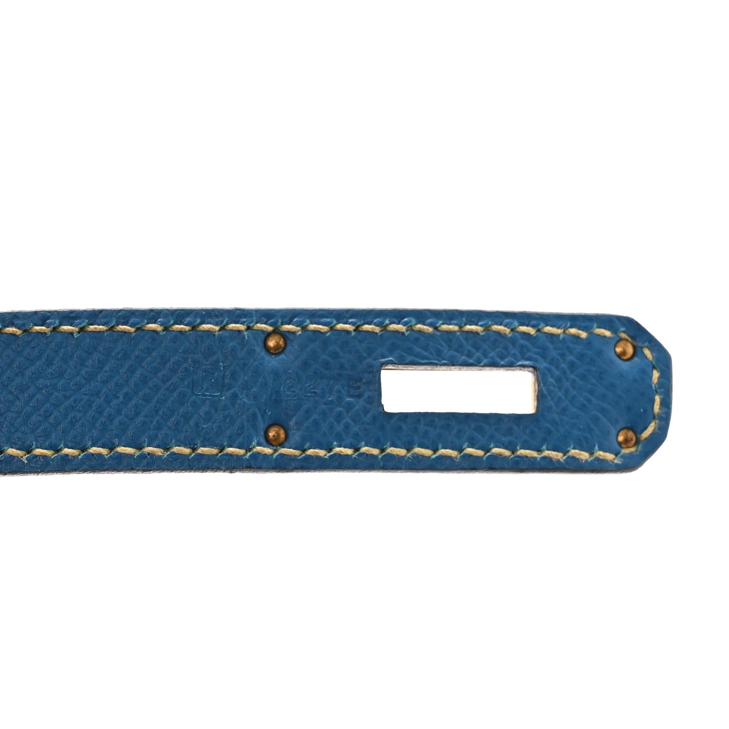 Epsom Horseshoe Tri-Color Birkin 35 Mangue Malachite Bleu Izmir
