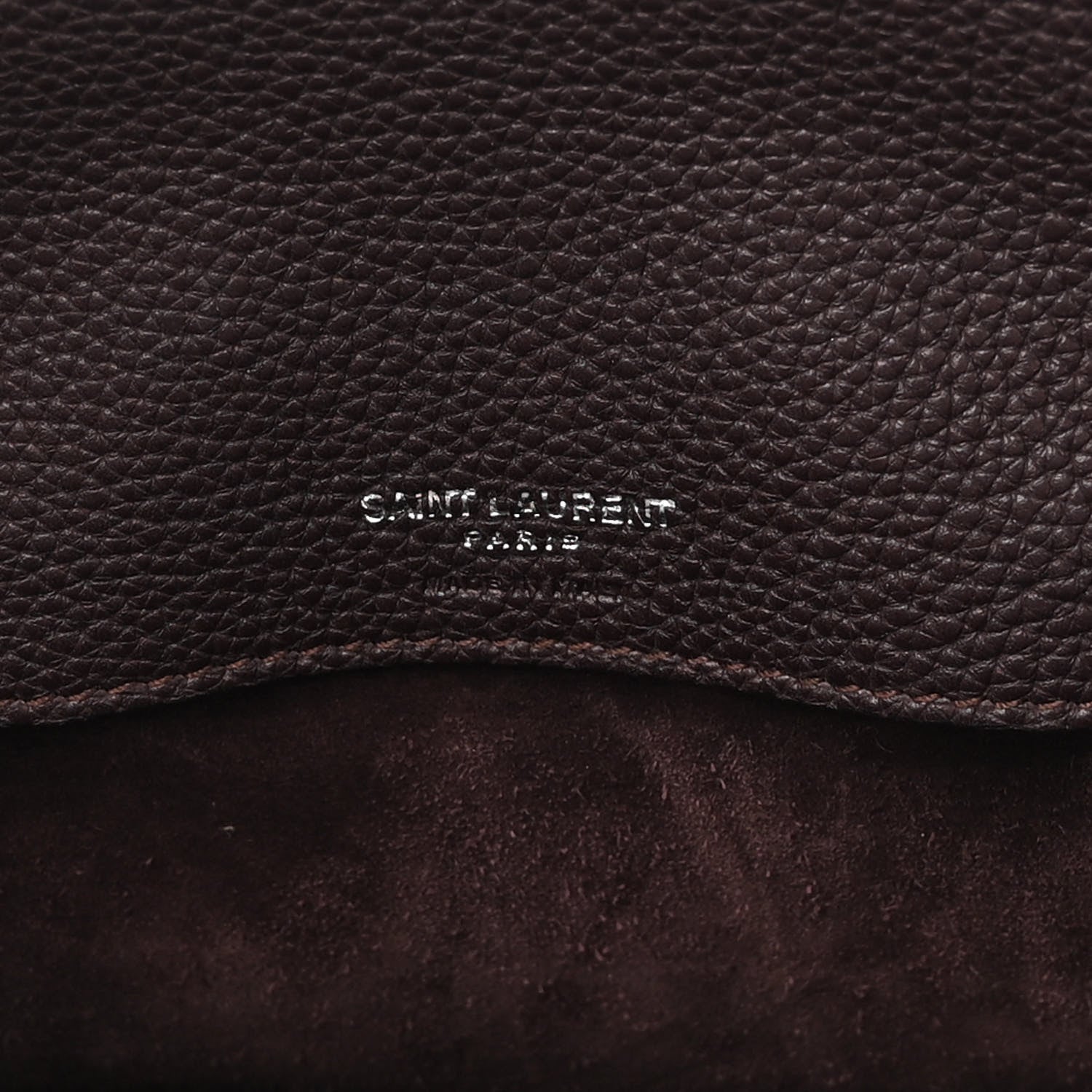 Saint Laurent Grained Calfskin Baby Supple Sac De Jour Bordeaux 6 of 9