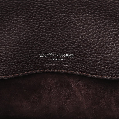 Saint Laurent Grained Calfskin Baby Supple Sac De Jour Bordeaux 6 of 9