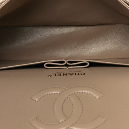 Chanel Iridescent Caviar Quilted Medium Double Flap Dark Beige 5 of 11