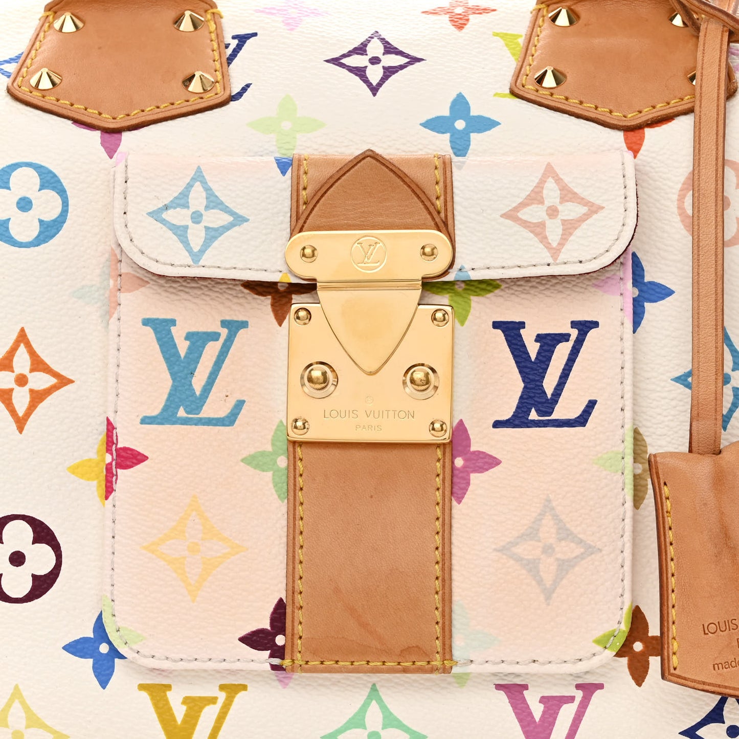 Monogram Multicolor Speedy 30 White