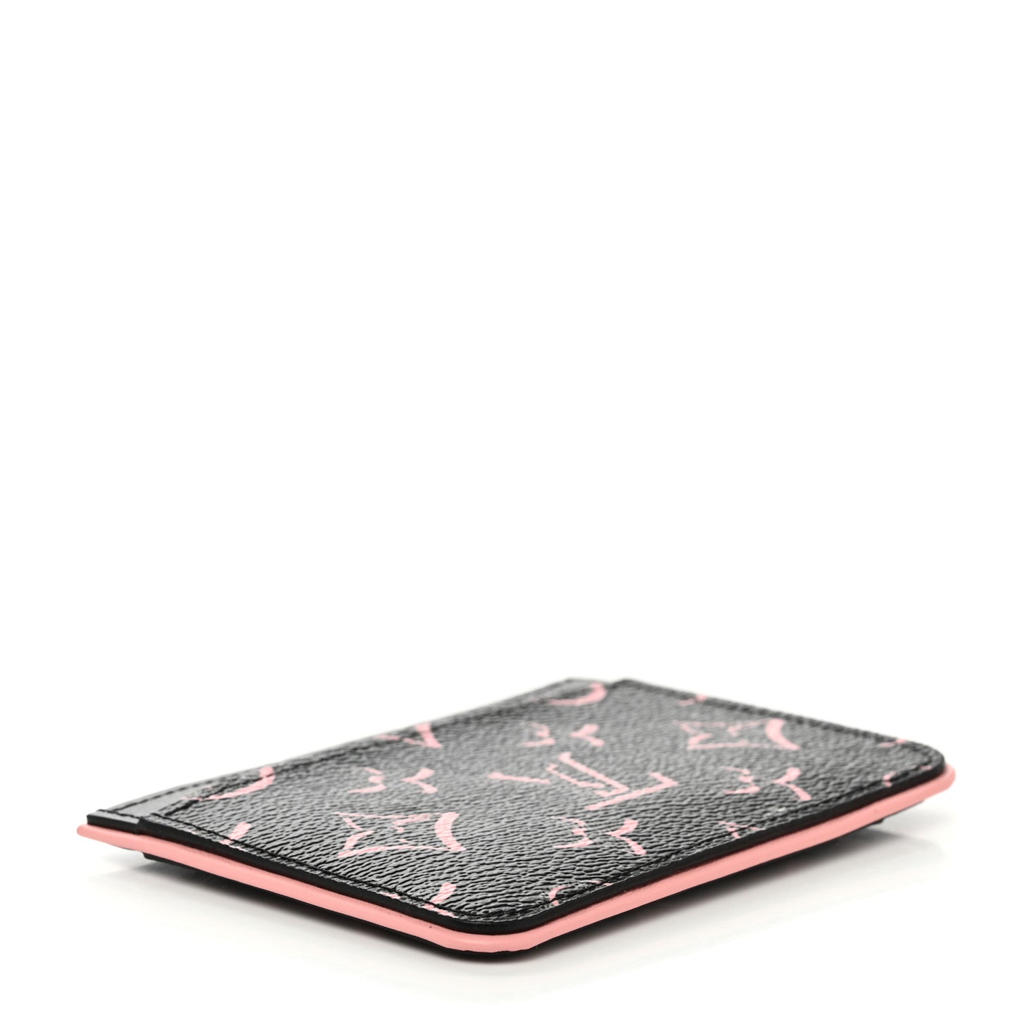 Monogram Fall for You LV Side-Up Card Holder Black