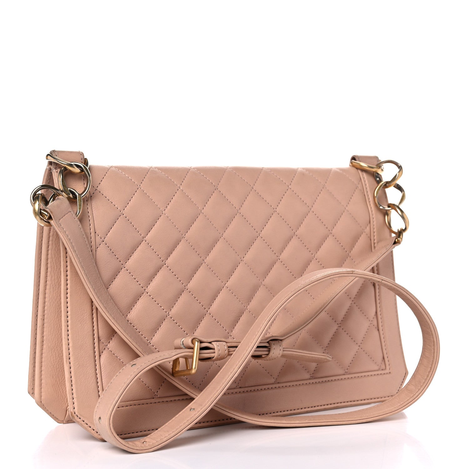 Chanel Calfskin Quilted Flap Beige 5 of 39