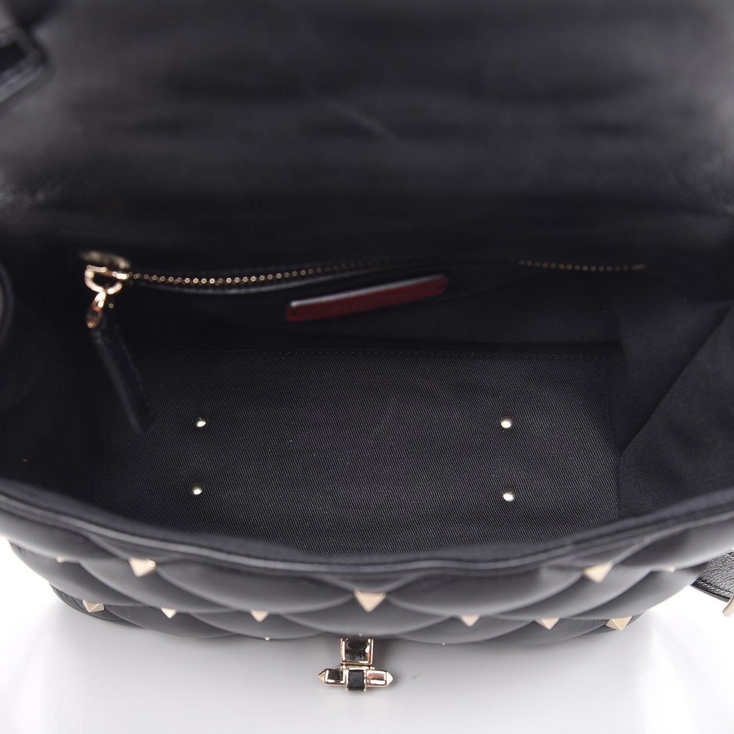 Nappa Medium Candystud Top Handle Bag Black