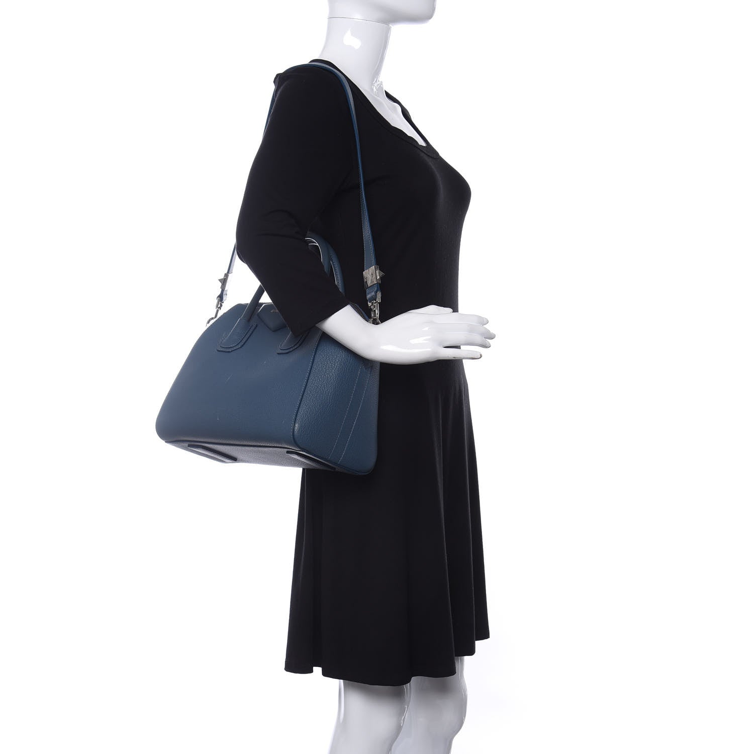 Givenchy Sugar Goatskin Small Antigona Mineral Blue 2 of 10