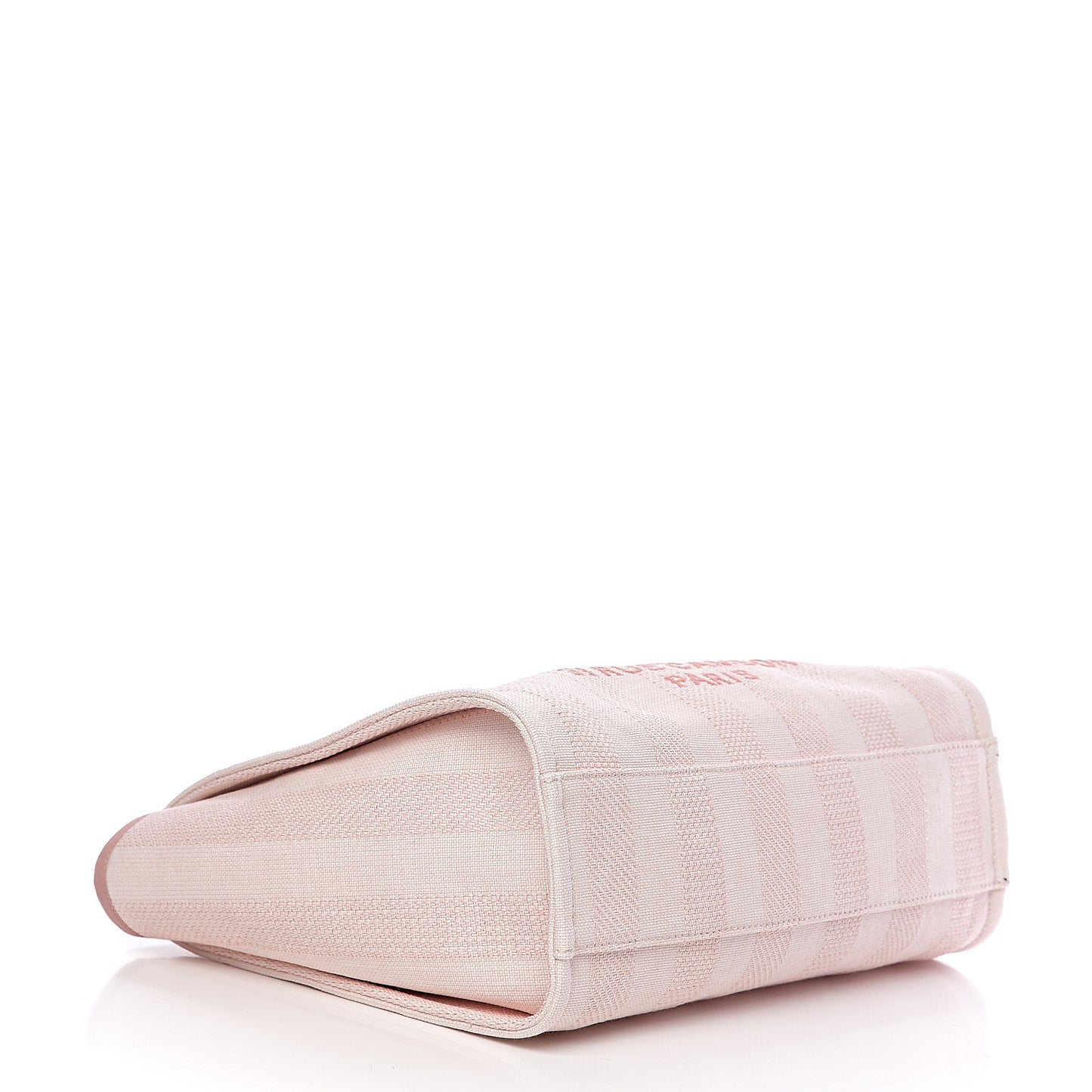 Mixed Fibers Striped Small Deauville Tote Light Pink