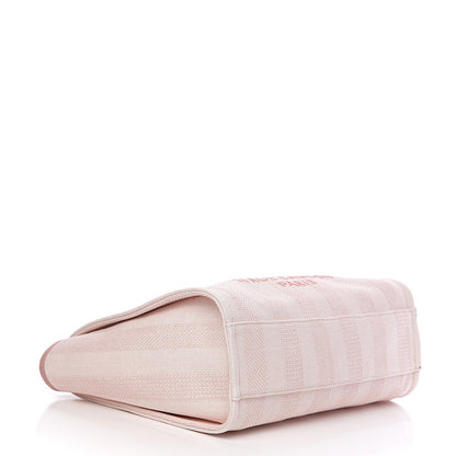 Chanel Mixed Fibers Striped Small Deauville Tote Light Pink 3 of 9