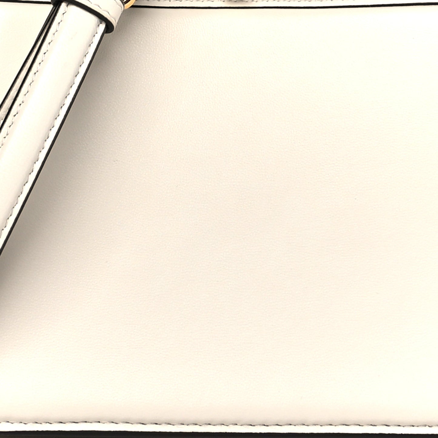 Shiny Nappa Petite Peekaboo I SEE U Satchel White