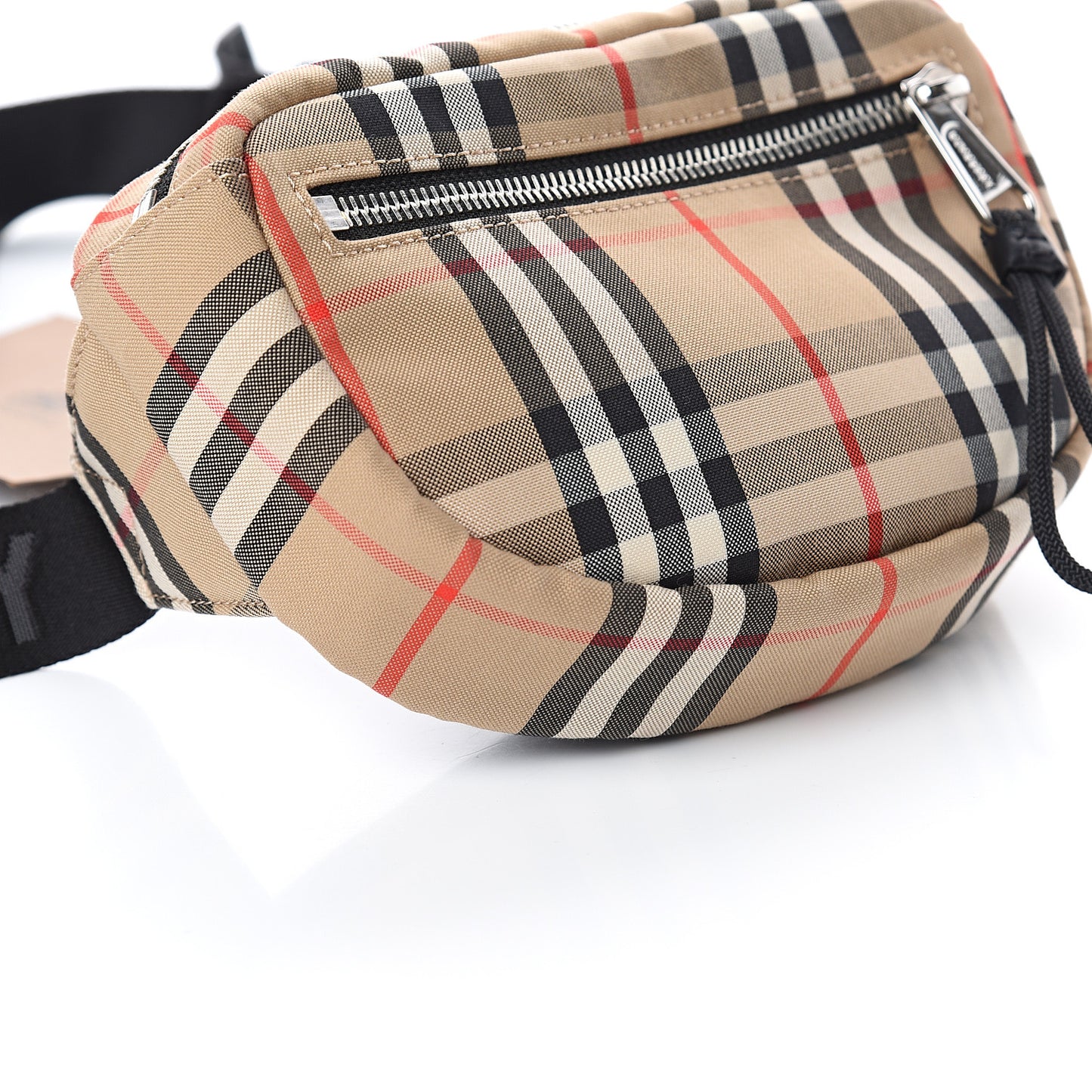 Nylon Vintage Check Small Cannon Bum Bag Archive Beige