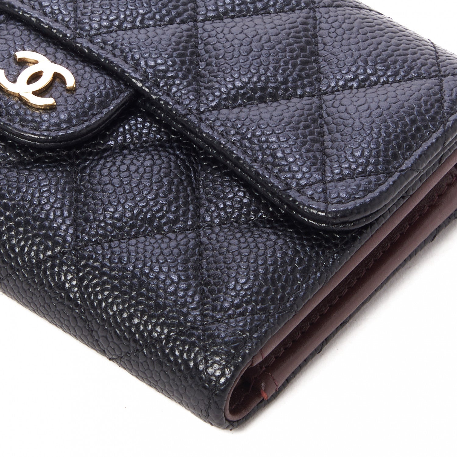 Chanel Caviar Quilted Medium Flap Wallet Black 4 of 9