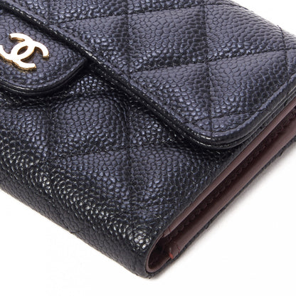 Chanel Caviar Quilted Medium Flap Wallet Black 4 of 9