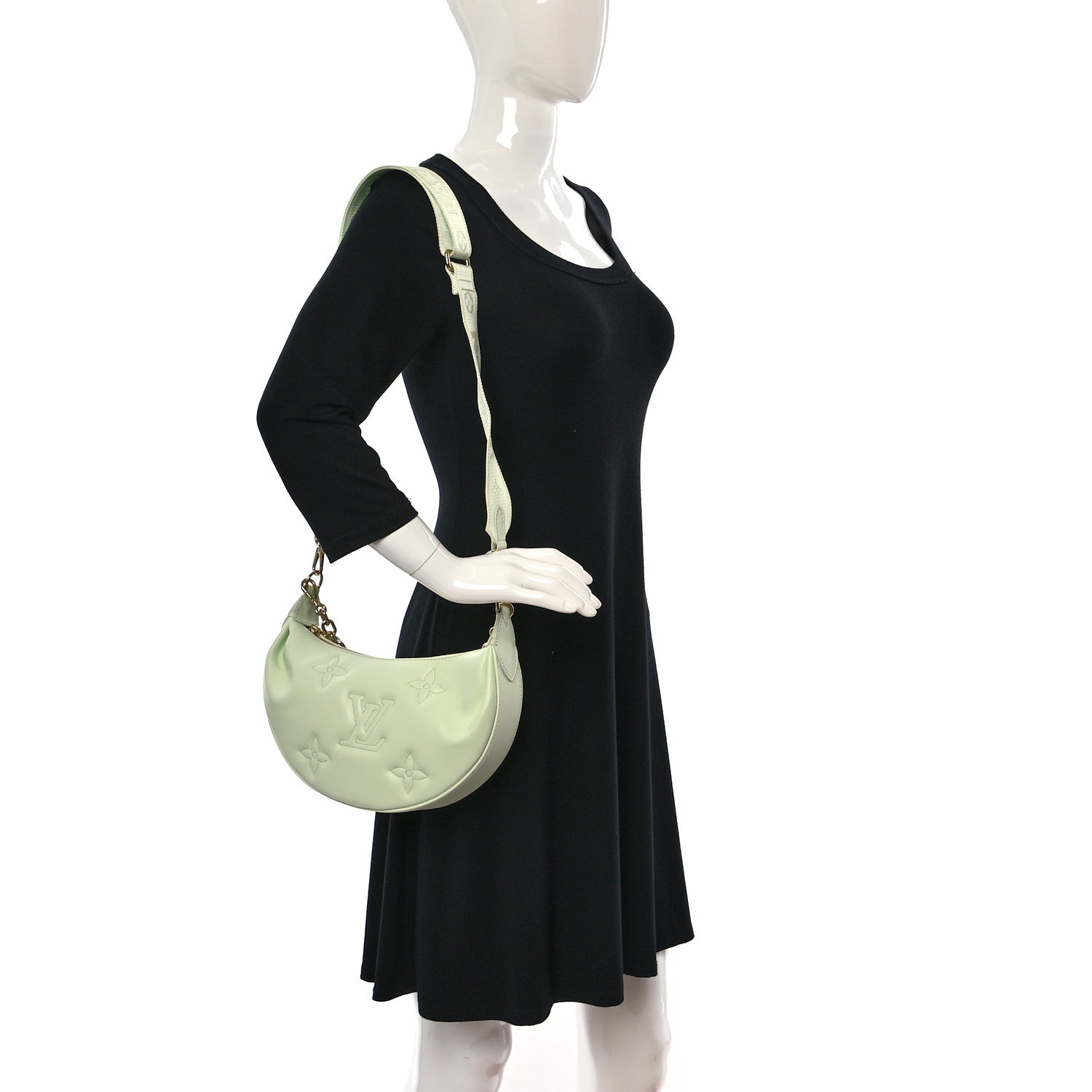 Louis Vuitton Calfskin Bubblegram Over The Moon Light Green 2 of 8