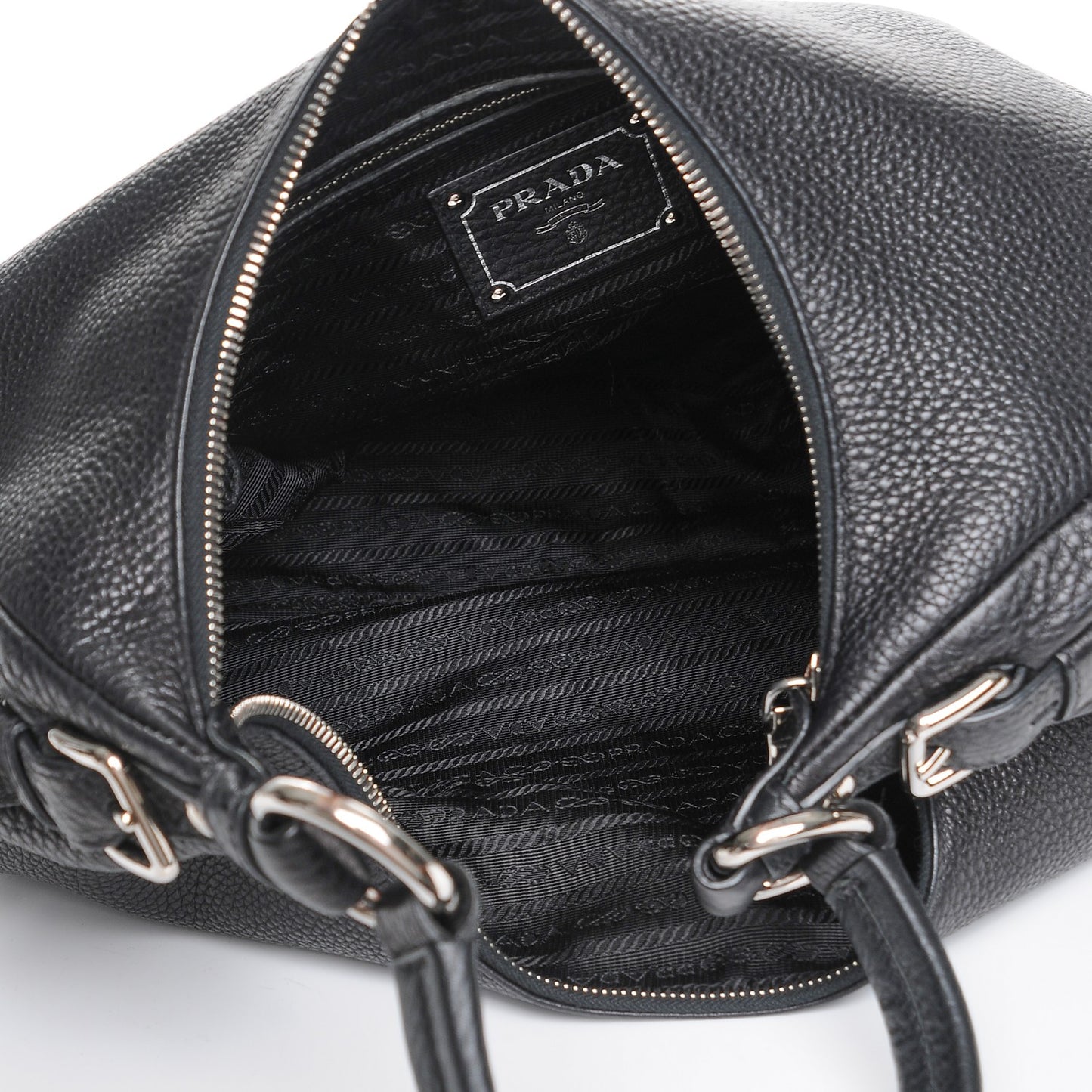 Vitello Daino Hobo Nero Black